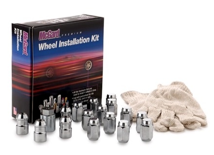 McGard 84457T Chrome Cone Seat 4 Lug Wheel Install Kit M12x1.5