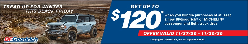 BFGoodrich®: Get Up to $120* Back