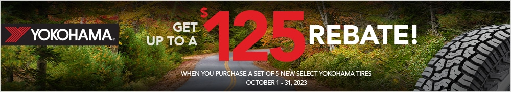 Yokohama: Get Up to a $125 Rebate