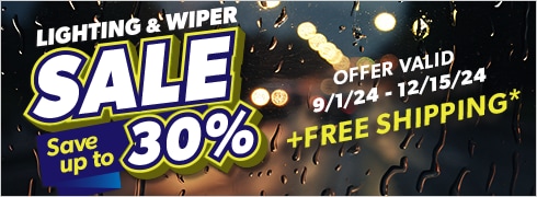 Lighting & Wiper Sale, Save Up to 30% 