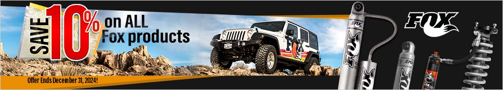 Save 10% On All Fox Suspension Products