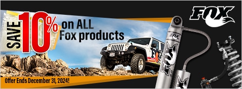 Save 10% On All Fox Suspension Products