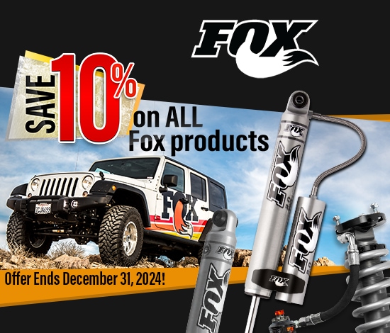 Save 10% On All Fox Suspension Products