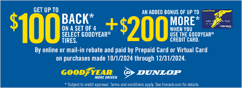 Goodyear: Get Up to $100 Back*