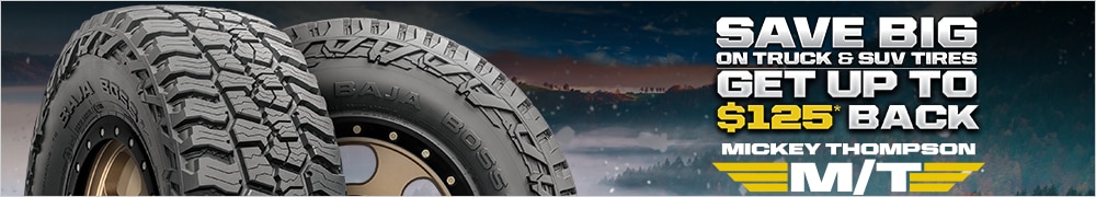 Mickey Thompson: Get up to $125 Back