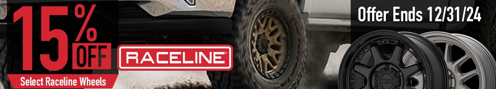 15% Off Select Raceline Wheels