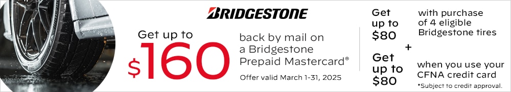 Bridgestone: Get Up to $80 Back by Mail