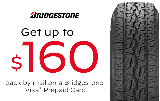 Bridgestone: Get Up to $80 Back by Mail