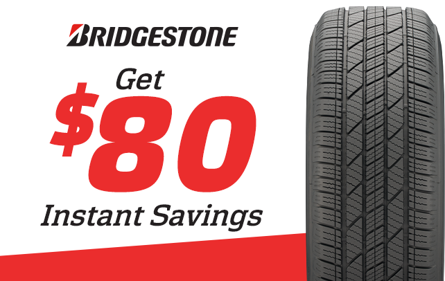 Save $80 Instantly on Four Bridgestone Dueler LX Tires