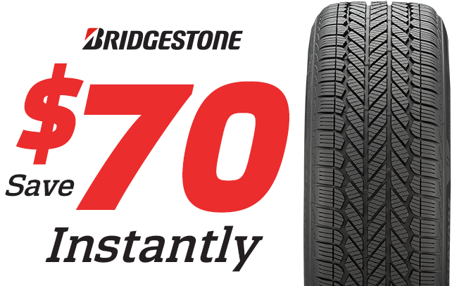 Save $70 Instantly on a Set of Four Bridgestone WeatherPeak Tires