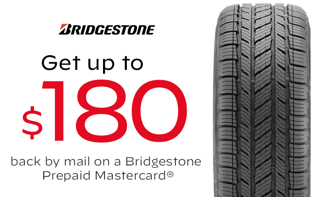 Bridgestone: Get Up to $80 Back by Mail