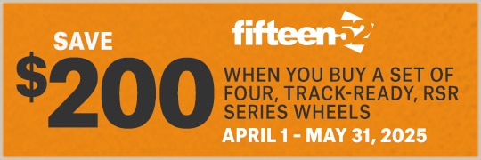 Save $200 Instantly on Four fifteen52 RSR Series Wheels