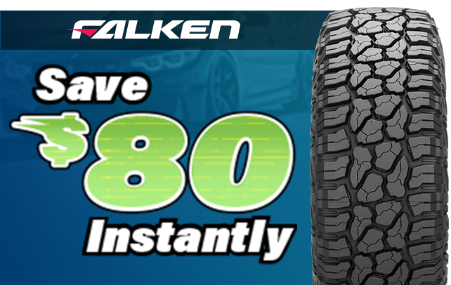 Buy 4 Select Falken Tires, Save $80 Instantly