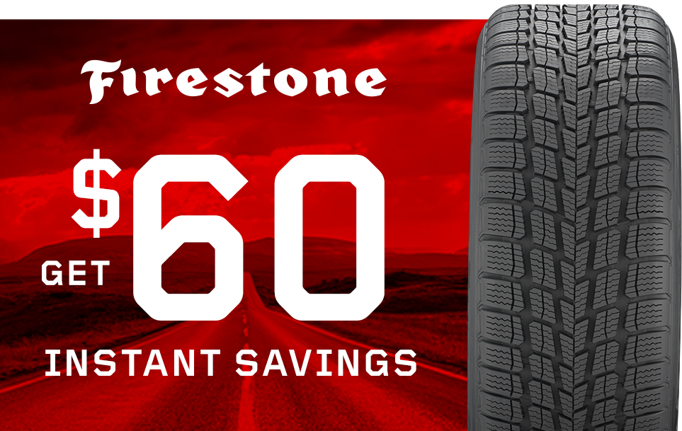 Save $60 Instantly When You Buy Four Firestone WeatherGrip Tires