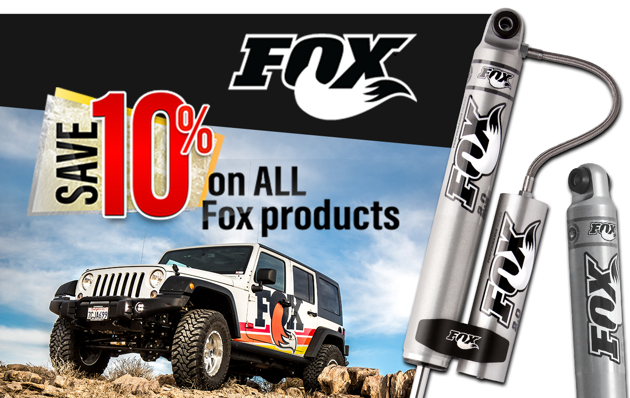 Save 10% On All Fox Suspension Products