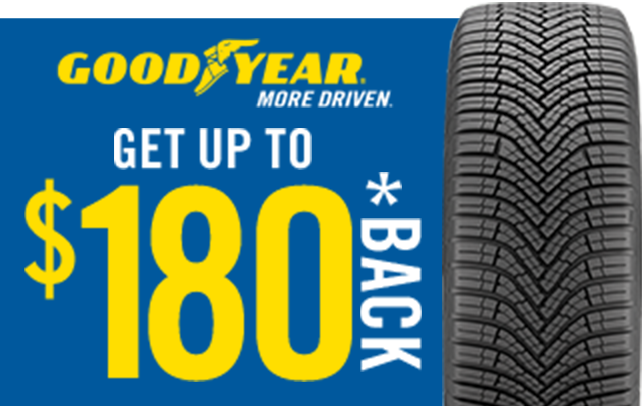 Get Up to $80 Back* from Goodyear