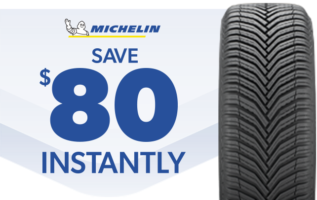 Save $80 Instantly When You Buy 4 Select Michelin Tires