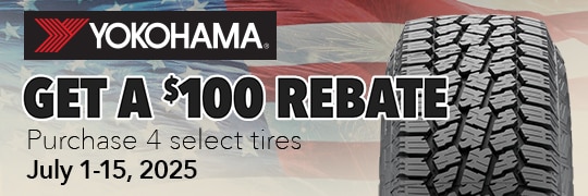 Yokohama: Get a $100 Rebate