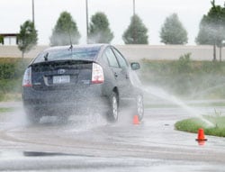 Prius on Cornering Traction - Wet