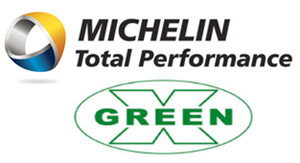 Logo de Rendimiento Total y Tecnología Verde de Michelin