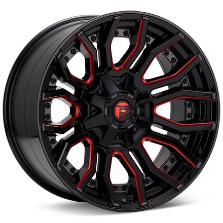 Fuel Off-Road Rage 8 Black w/Red Accent