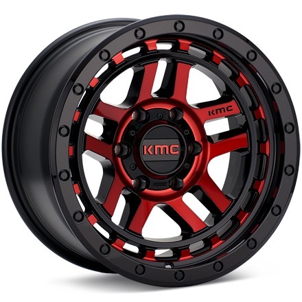 KMC KM540 Recon Black w/Red Accent