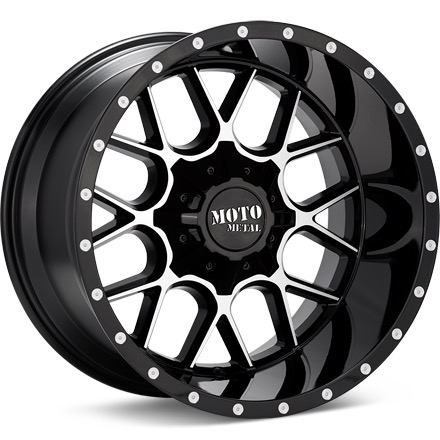 MOTO METAL MO986 Siege Machined w/Black Accent