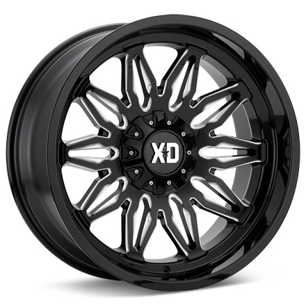 XD Wheels XD859 Gunner Gloss Black w/Milled Accent