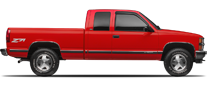 Vehicle in session - 1995 Chevrolet K1500 Z71 Pick-up  Victory Red