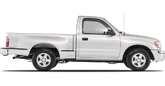 Vehicle in session - 2003 Toyota Tacoma 2wd Reg. Cab  White